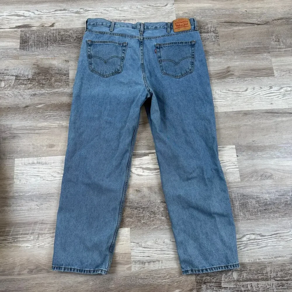 Levi’s 550 Jeans Blue Denim Relaxed Fit Dadcore Vintage Mens 42x30